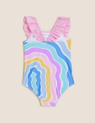 

M&S Collection Bañador de rayas (2-7 años) - Pink, Pink