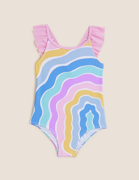 Striped Swimsuit (2-7 Yrs)