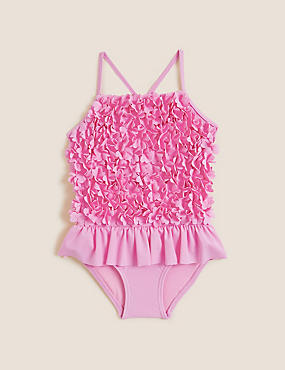 Frill Textured Swimsuit (2-7 Yrs)
