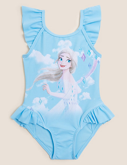 m&s collection frozen™ swimsuit (2-7 yrs) - 2-3 y - blue, blue