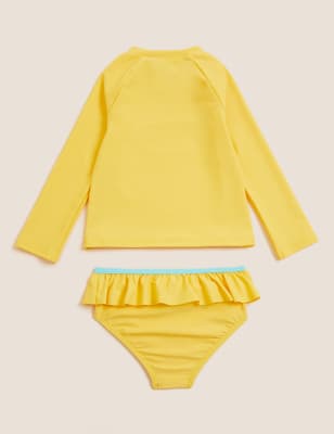 

Girls M&S Collection 2pc Rainbow Print Rash Vest Set (2-7 Yrs) - Yellow, Yellow