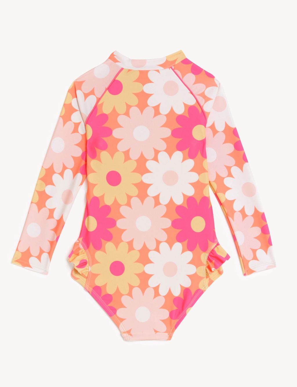 Floral Long Sleeve Swimsuit (2-8 Yrs) image 2
