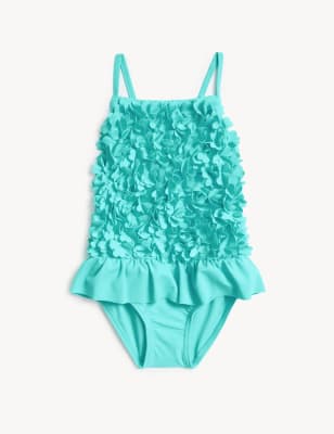 

Girls M&S Collection Floral Swimsuit (2-8 Yrs) - Aqua, Aqua