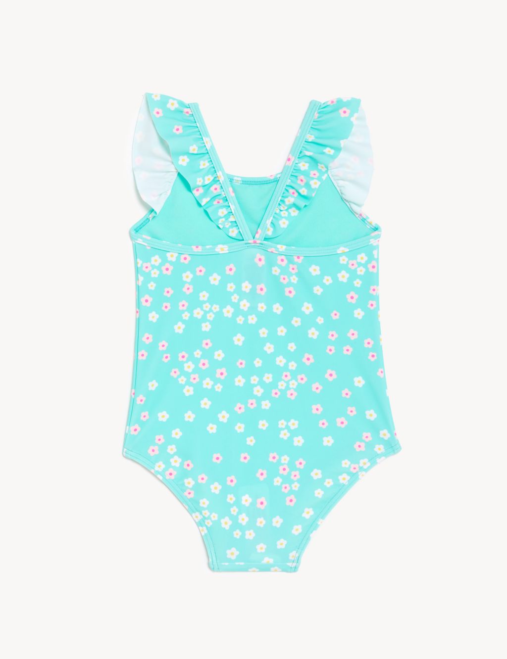 2pk Striped & Floral Swimsuits (2-8 Yrs) image 3