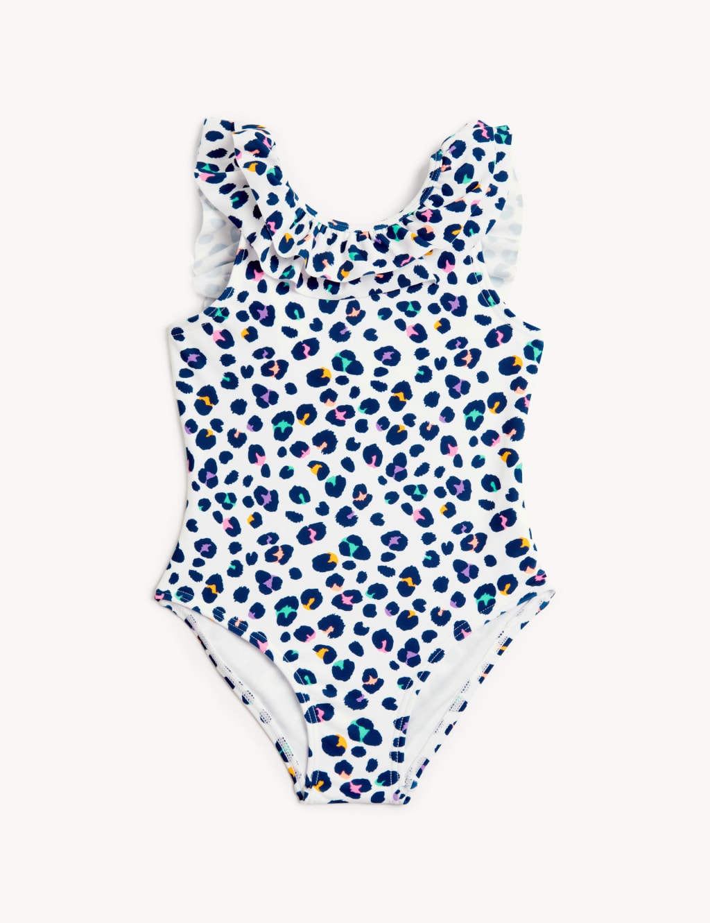 Leopard Print Frill Swimsuit (2-8 Yrs) image 1