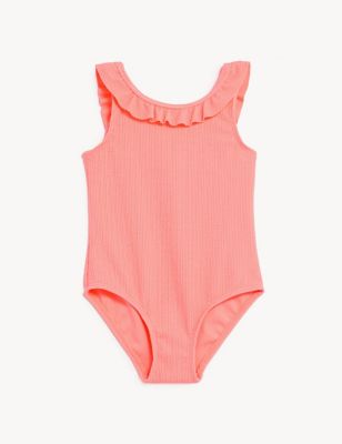 Frill Textured Swimsuit (2-8 Yrs)