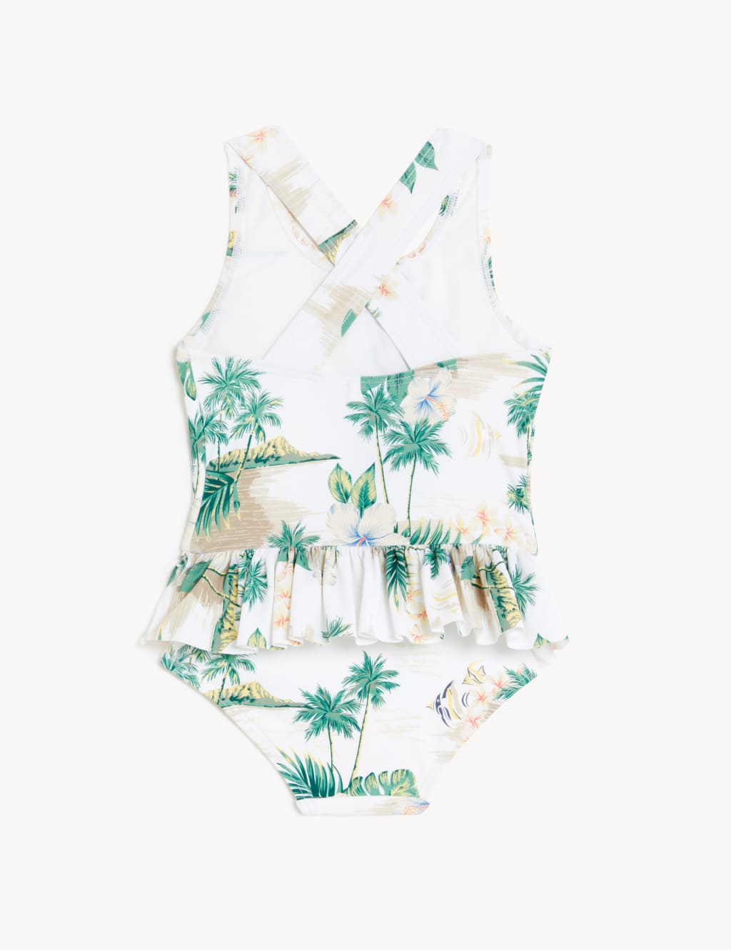 Hawaiian Print Swimsuit (2-8 Yrs) image 2