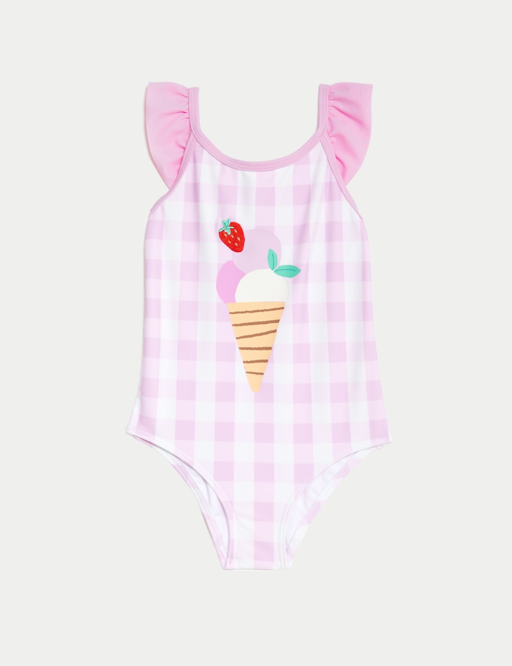 Gingham Ice Cream Swimsuit (2-8 Yrs) image 2