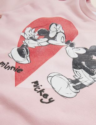 Girls M&S Collection Cotton Rich Minnie Mouse™ Sweat Dress (2-7 yrs) - Pink