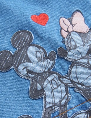 

Girls M&S Collection 2pc Minnie and Micky Mouse™ Pinafore Outfit (2-7 Yrs) - Denim, Denim