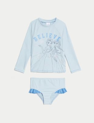 2pc Disney Frozen™ Long Sleeve Swim Set (2-8 Yrs) - CA