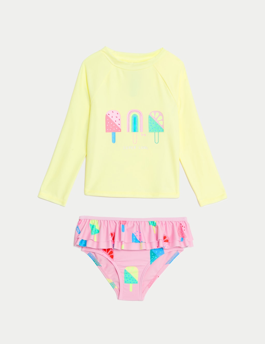 2pc Ice Cream Long Sleeve Swim Set (2-8 Yrs) image 1