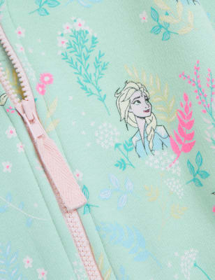 

M&S Collection Hoodie mit hohem Baumwollanteil und Disney Frozen™-Motiv (2-10 J.) - Aqua, Aqua