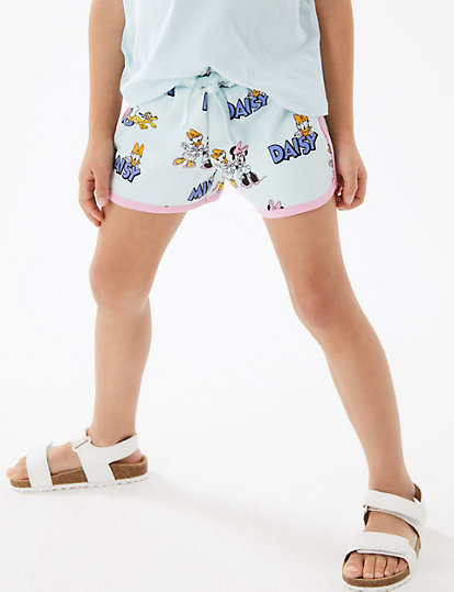 2pk Pure Cotton Minnie Mouse™ Shorts (2-7 Yrs)