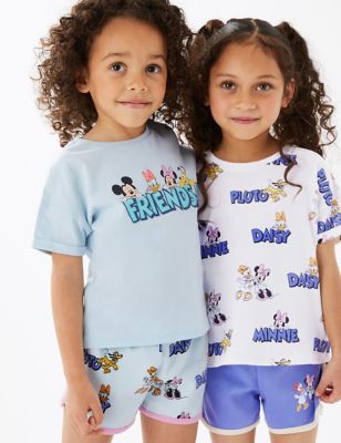 2pk Pure Cotton Minnie Mouse™ T-Shirts (2-7 Yrs) - JO