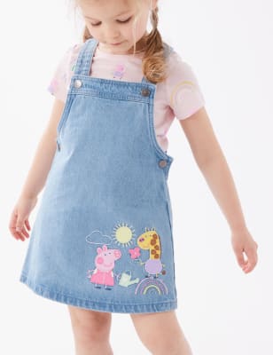 2pc Pure Cotton Denim Peppa Pig™ Outfit (2-7 Yrs)