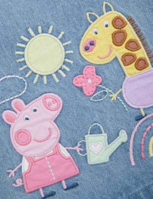 

M&S Collection 2-teiliges Denim-Outfit aus reiner Baumwolle mit Peppa Pig™-Motiv (2-7 J.), Denim