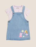 2pc Pure Cotton Denim Peppa Pig™ Outfit (2-7 Yrs)