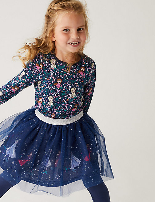 Marks And Spencer Girls M&S Collection Disney Frozen Tutu Skirt (2-10 Yrs) - Navy, Navy