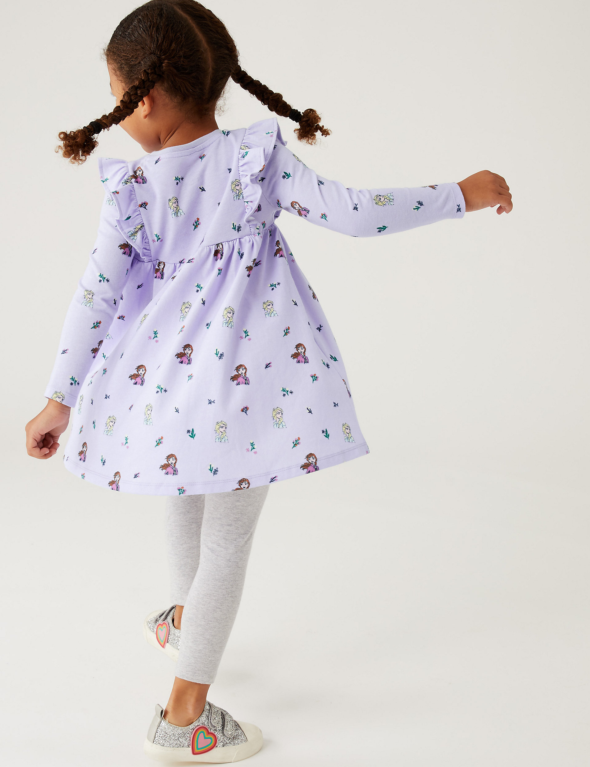 Pure Cotton Disney Frozen™ Dress (2-10 Yrs)