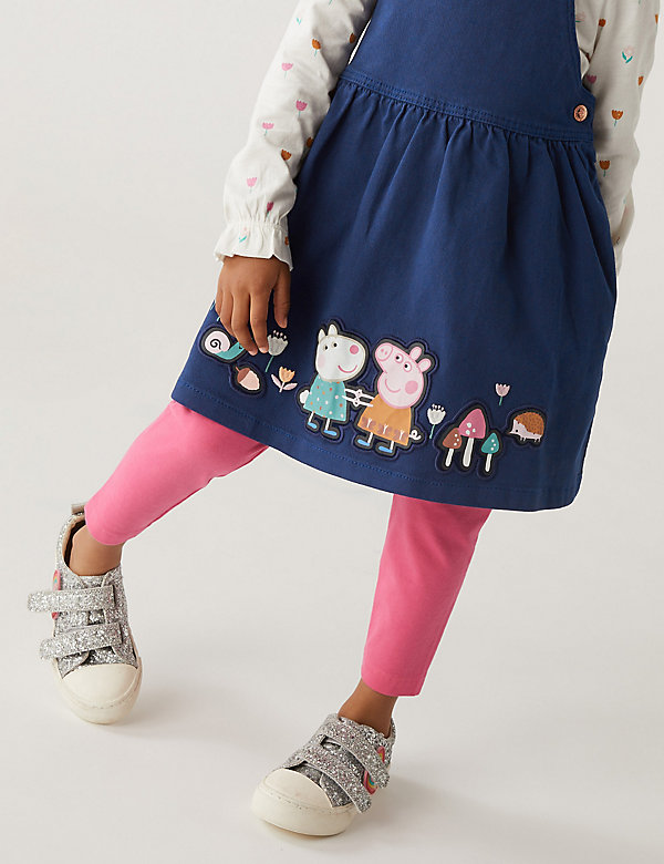 2pc Cotton Rich Peppa Pig™ Pinafore Outfit (2-7 Yrs) - BG