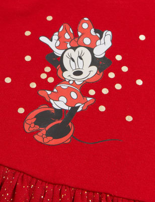 

Girls M&S Collection Minnie Mouse™ Dress (2-7 Yrs) - Red, Red