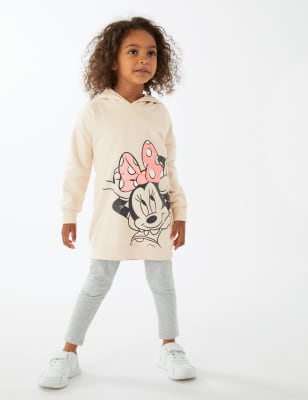 Marks And Spencer Girls M&S Collection Cotton Rich Minnie Mouse Dress (2-7 Yrs) - Calico