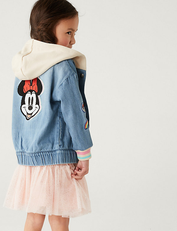 Cotton Rich Minnie Mouse™ Bomber Jacket (2-8 Yrs) - AT