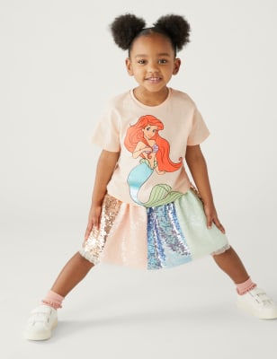 

M&S Collection T-Shirt aus reiner Baumwolle mit Disney Princess™-Motiv (2-8 Jahre) - Light Peach, Light Peach