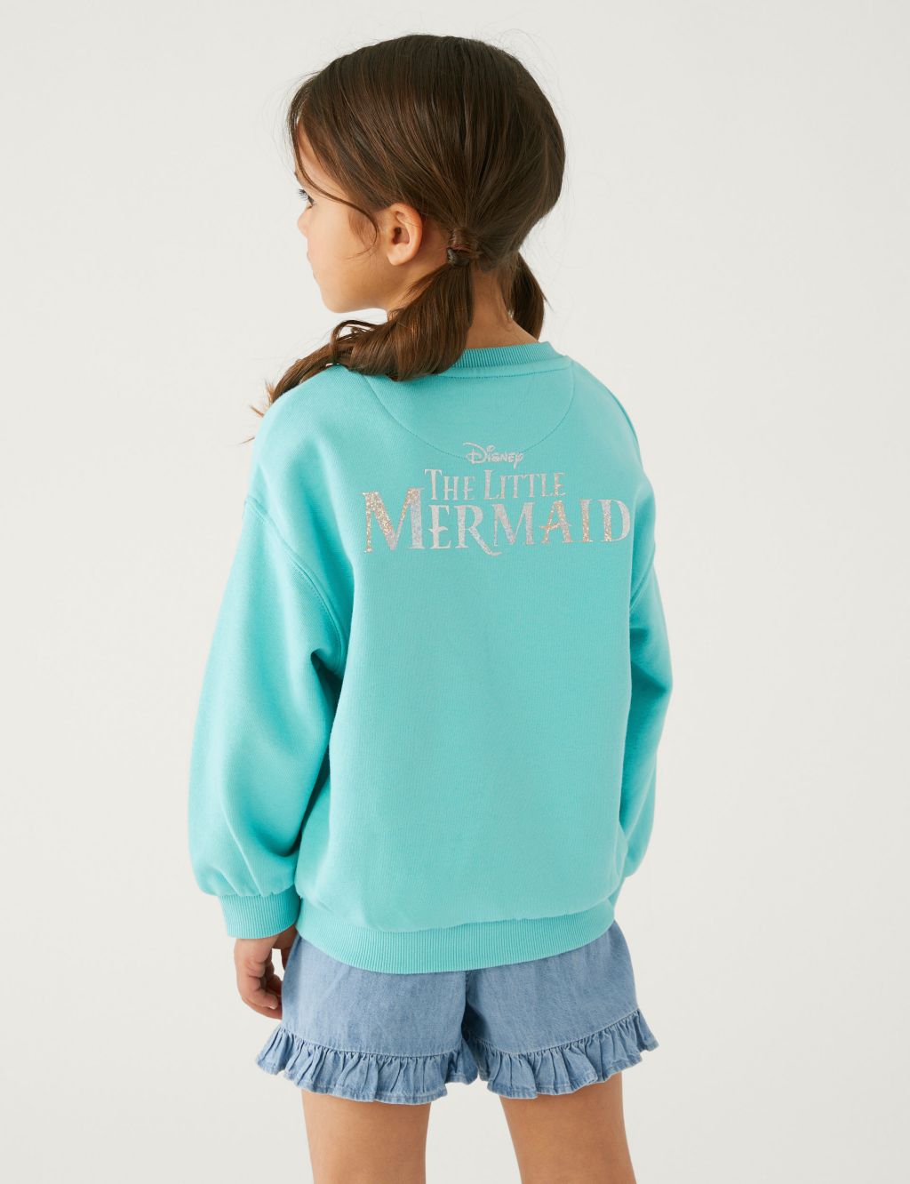 Cotton Rich The Little Mermaid™ Sweatshirt (2-8 Yrs) image 3