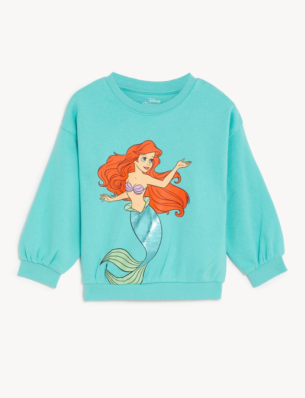 Cotton Rich The Little Mermaid™ Sweatshirt (2-8 Yrs) image 2