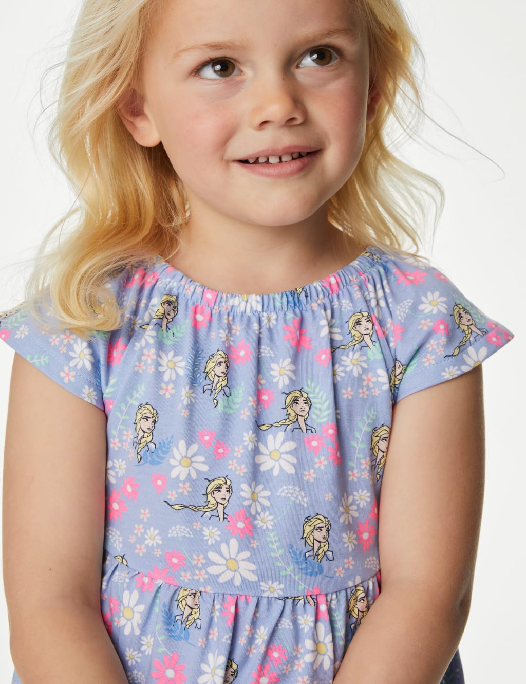 Pure Cotton Disney Frozen™ Tiered Dress (2-10 Yrs) image 2