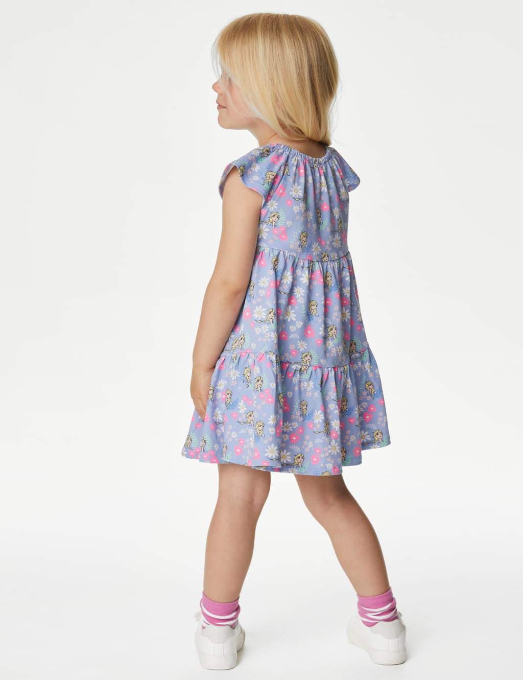 Pure Cotton Disney Frozen™ Tiered Dress (2-10 Yrs) image 3
