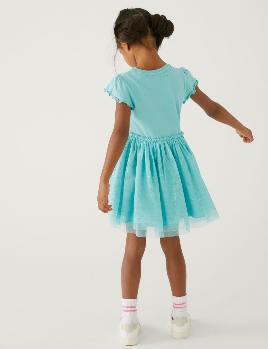 Pure Cotton The Little Mermaid™ Dress (2-8 Yrs) image 3