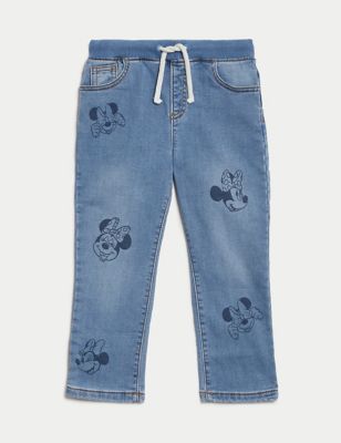 Regular Cotton Rich Minnie Mouse™ Jeans (2-8 Yrs)
