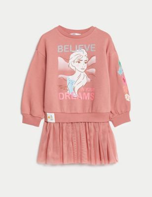 Cotton Rich Disney Frozen™ Dress (2-8 Yrs)