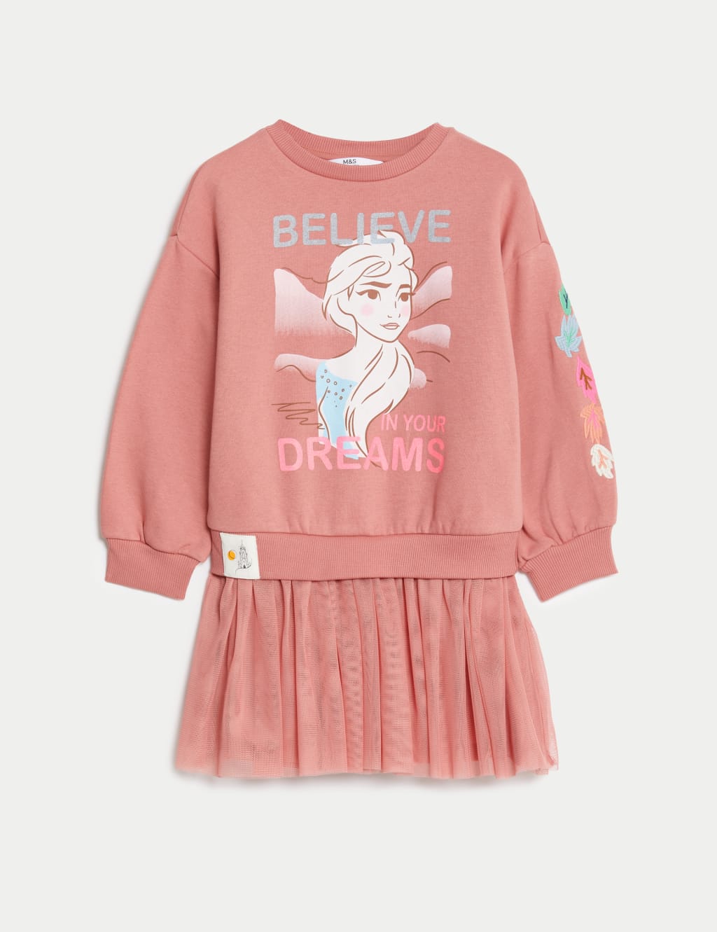 Cotton Rich Disney Frozen™ Dress (2-8 Yrs) image 2