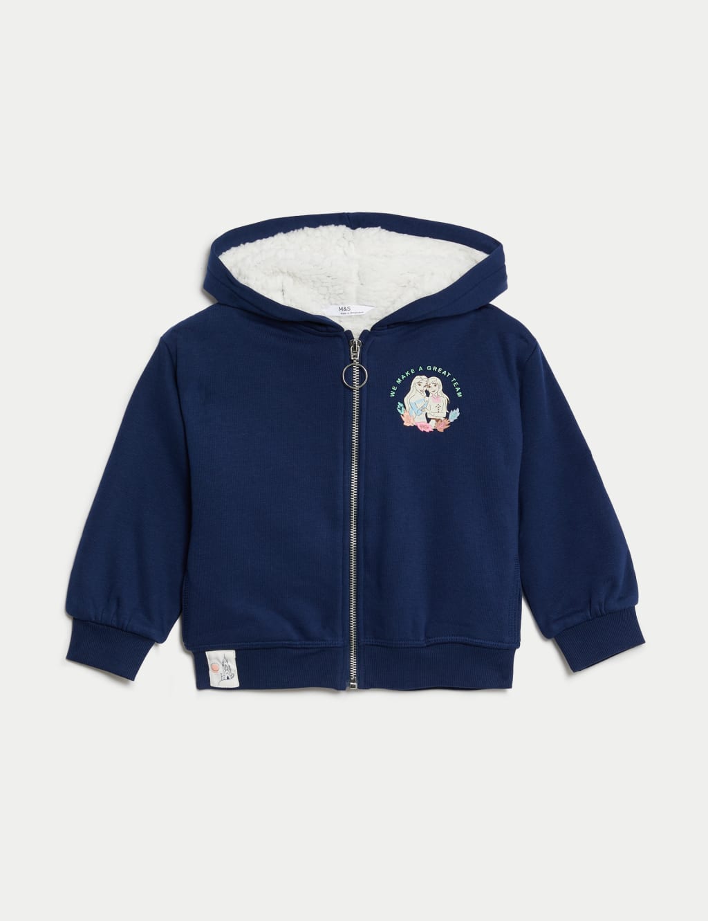Cotton Rich Disney Frozen™ Hoodie (2-8 Yrs) image 2