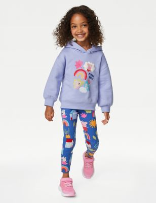 

Girls M&S Collection Cotton Rich Peppa Pig™ Top & Bottom Outfit (2-8 Yrs) - Violet, Violet