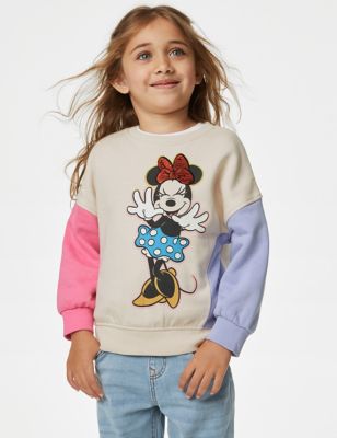Sweat-shirt à motif Minnie™ en coton (du 2&nbsp;au 8&nbsp;ans)