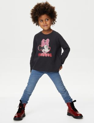 Pure Cotton Minnie Mouse™ Top (2-8 Yrs)