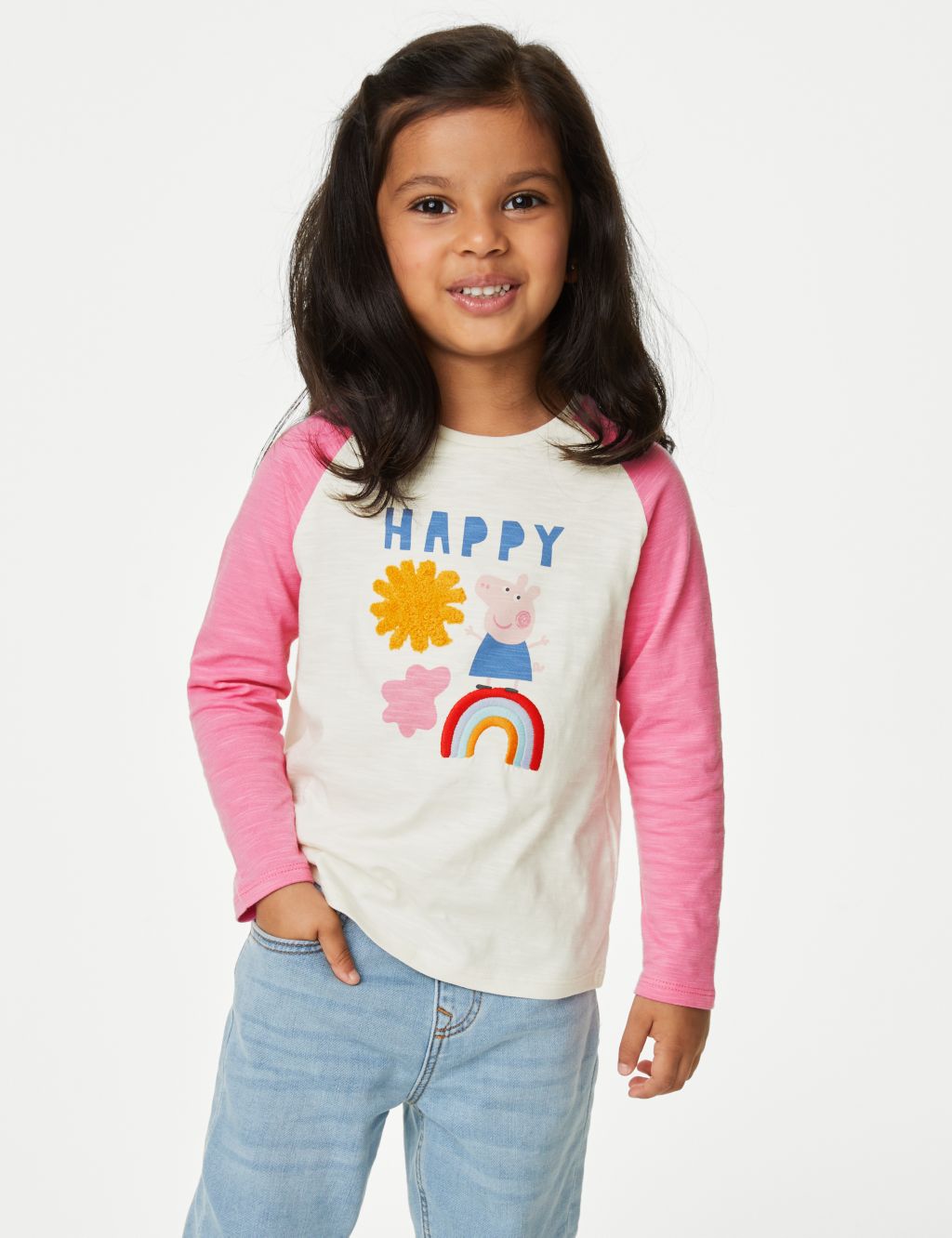 Pure Cotton Peppa Pig™ Top (2-8 Yrs) image 1