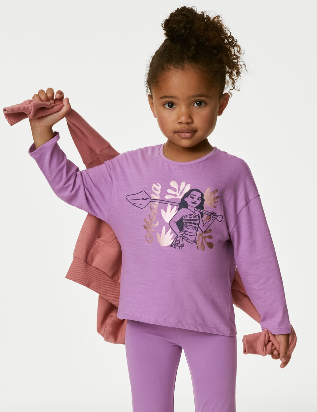 4pk Pure Cotton Disney Princess™ Tops (2-8 Yrs) image 2