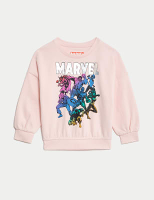 Cotton Rich Marvel™ Sweatshirt (2-8 Yrs)
