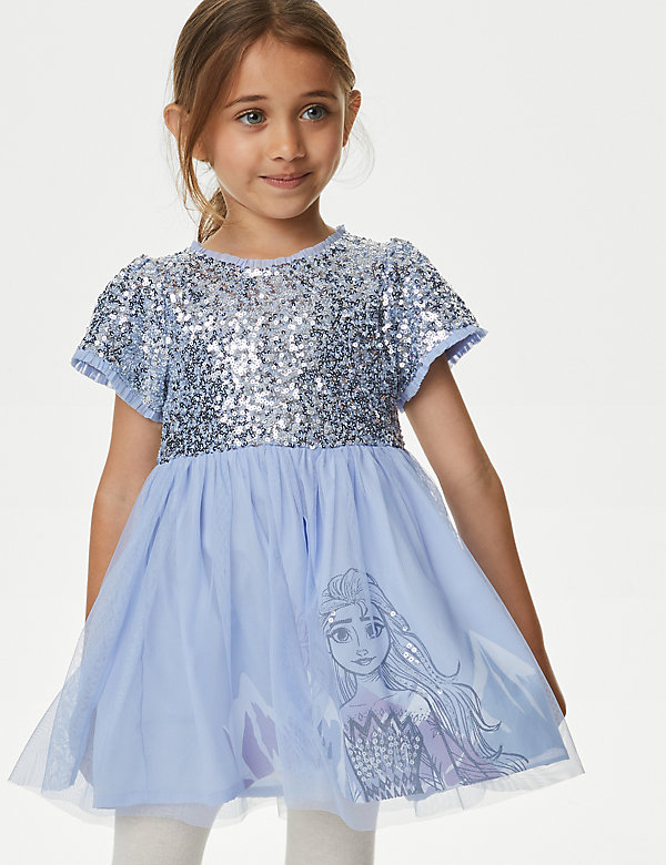 Disney Frozen™-jurk met tule en lovertjes (2-8 jaar) - NL