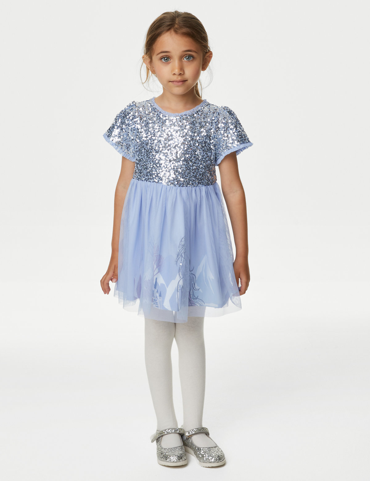 Disney Frozen™ Sequin Tulle Dress (2-8 Yrs)
