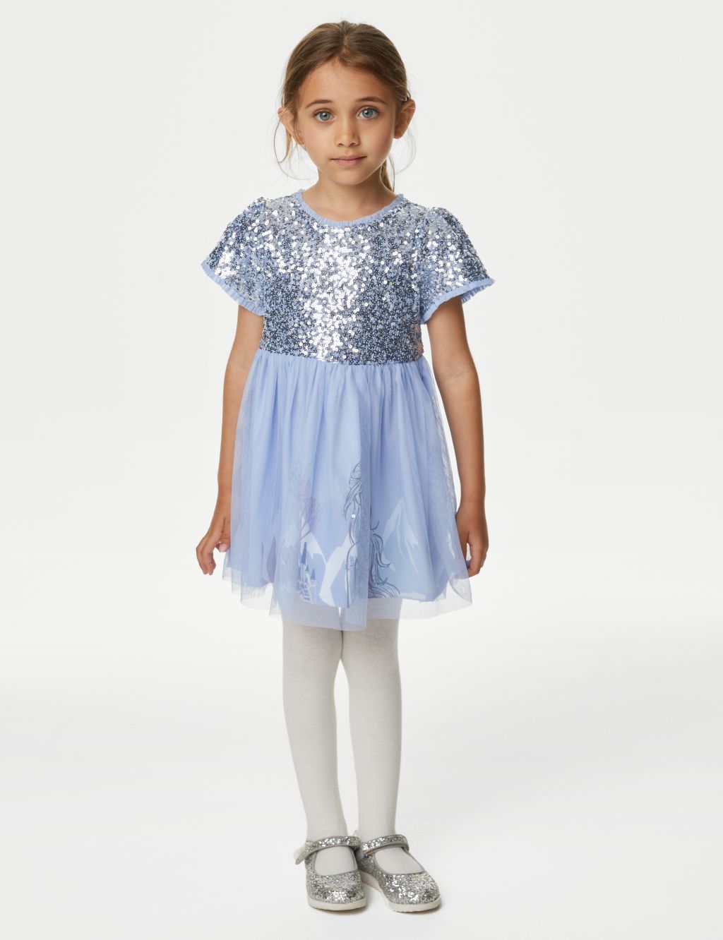 Disney Frozen™ Sequin Tulle Dress (2-8 Yrs) image 3
