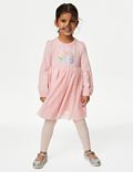Φόρεμα Disney Princess™ με τούλι και σλόγκαν "Keep on Growing" (2-8 ετών)