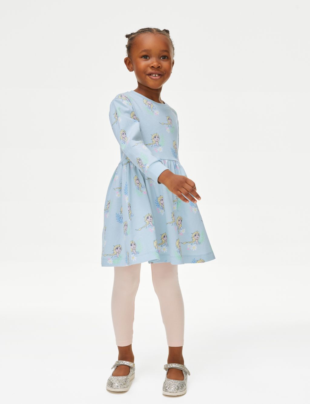 Pure Cotton Disney Frozen™ Dress (2-8 Yrs) image 1