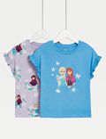 2er-Pack T-Shirts aus reiner Baumwolle mit Frozen™-Motiv (2–8 J.)